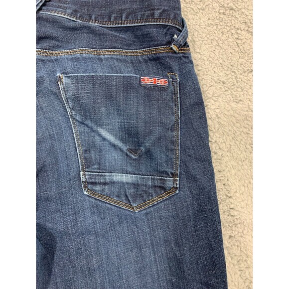 USA Hudson 31 Denim Blue Jeans Bootcut Straight Leg Dark Wash - Picture 6 of 14